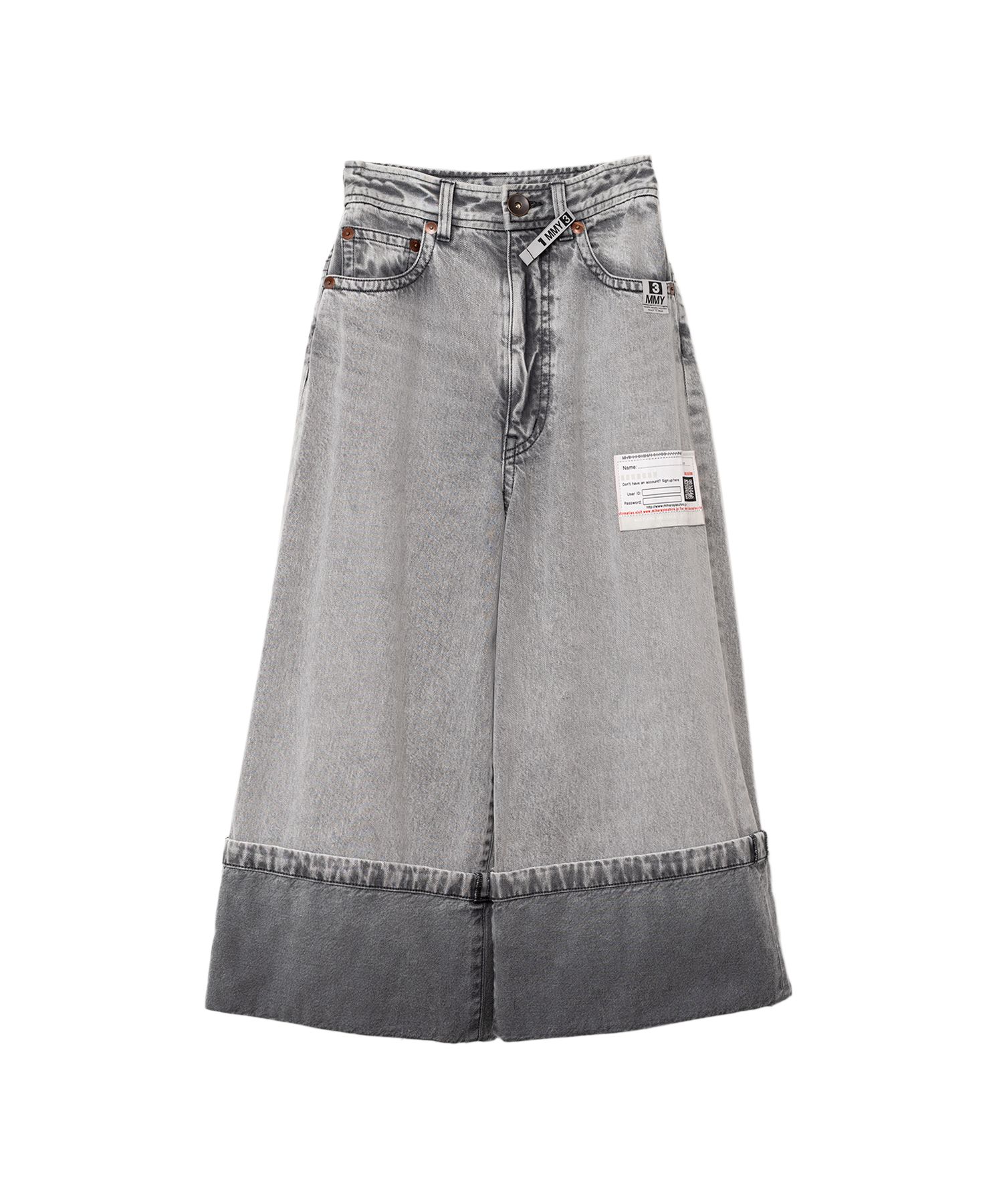 Rolled-up Denim Pants