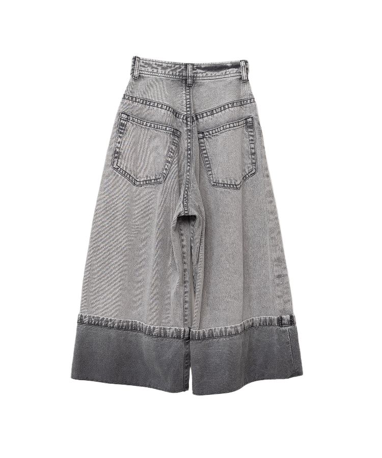 Rolled-up Denim Pants