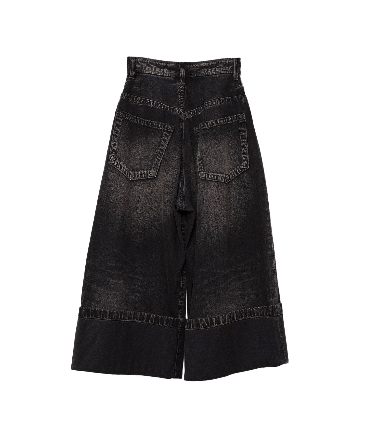 Rolled-up Denim Pants