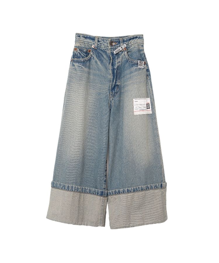 Rolled-up Denim Pants