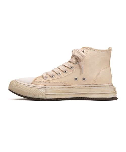 "YUCCA" OG Sole Over-dyed Canvas High-top Sneaker
