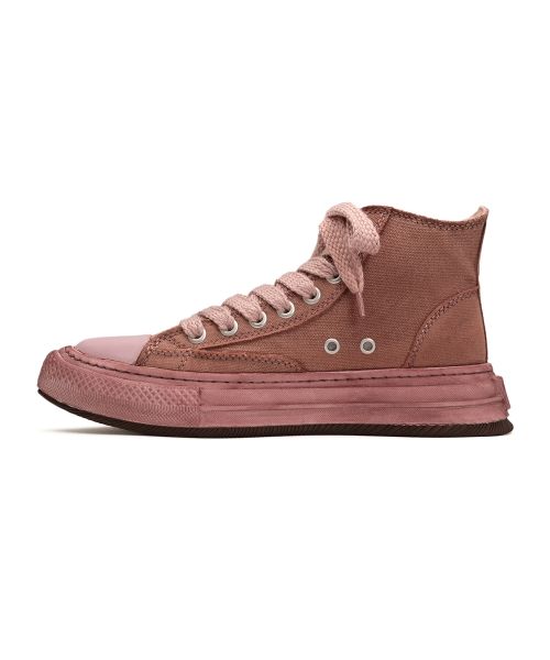 "YUCCA" OG Sole Over-dyed Canvas High-top Sneaker