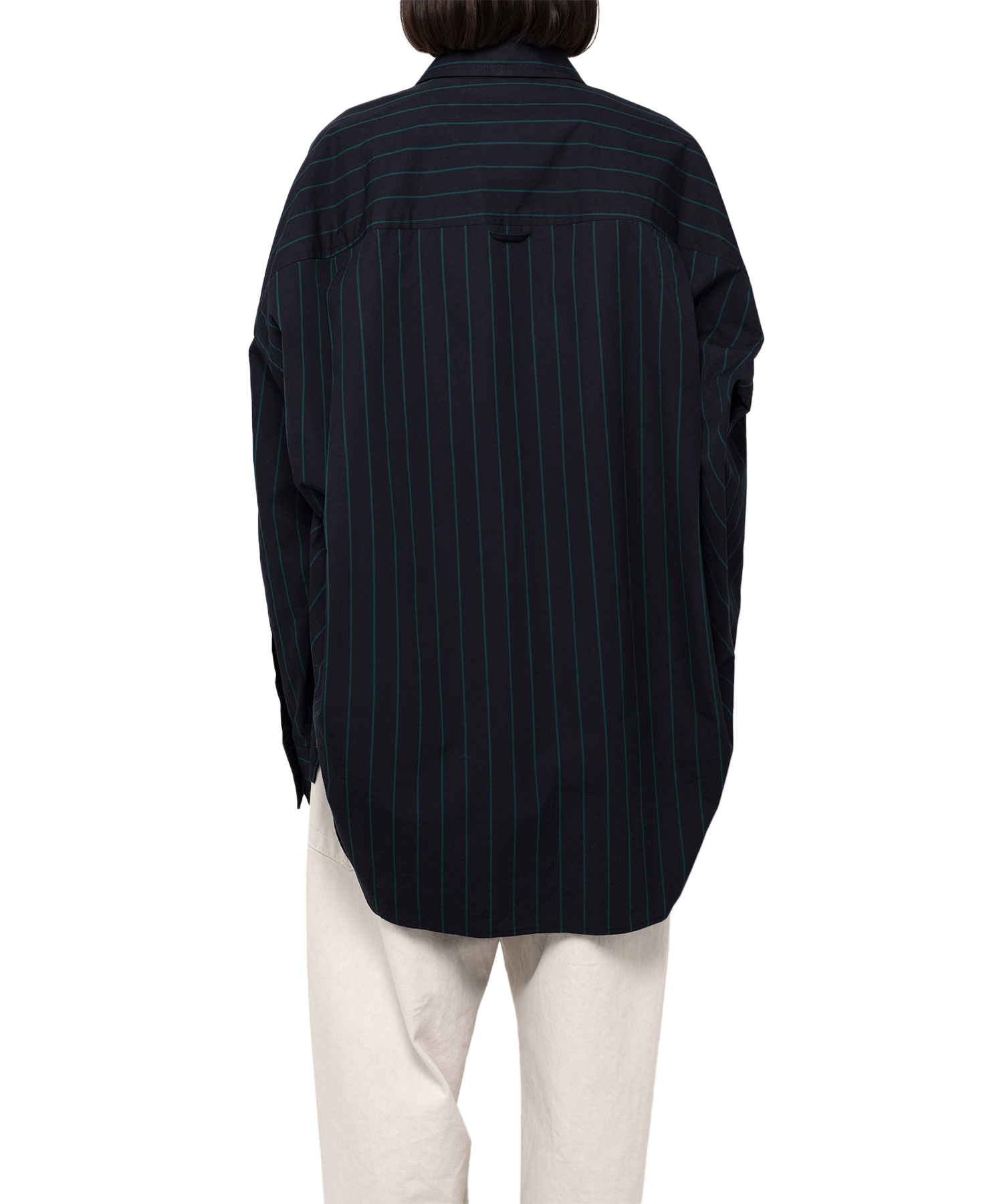 Duck Embroidered Stripe Shirt