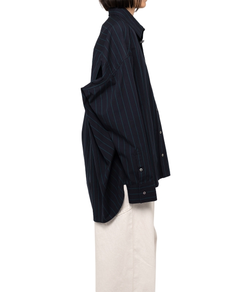 Duck Embroidered Stripe Shirt