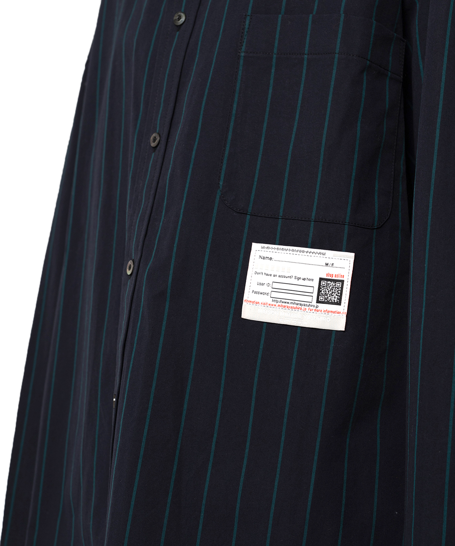 Duck Embroidered Stripe Shirt