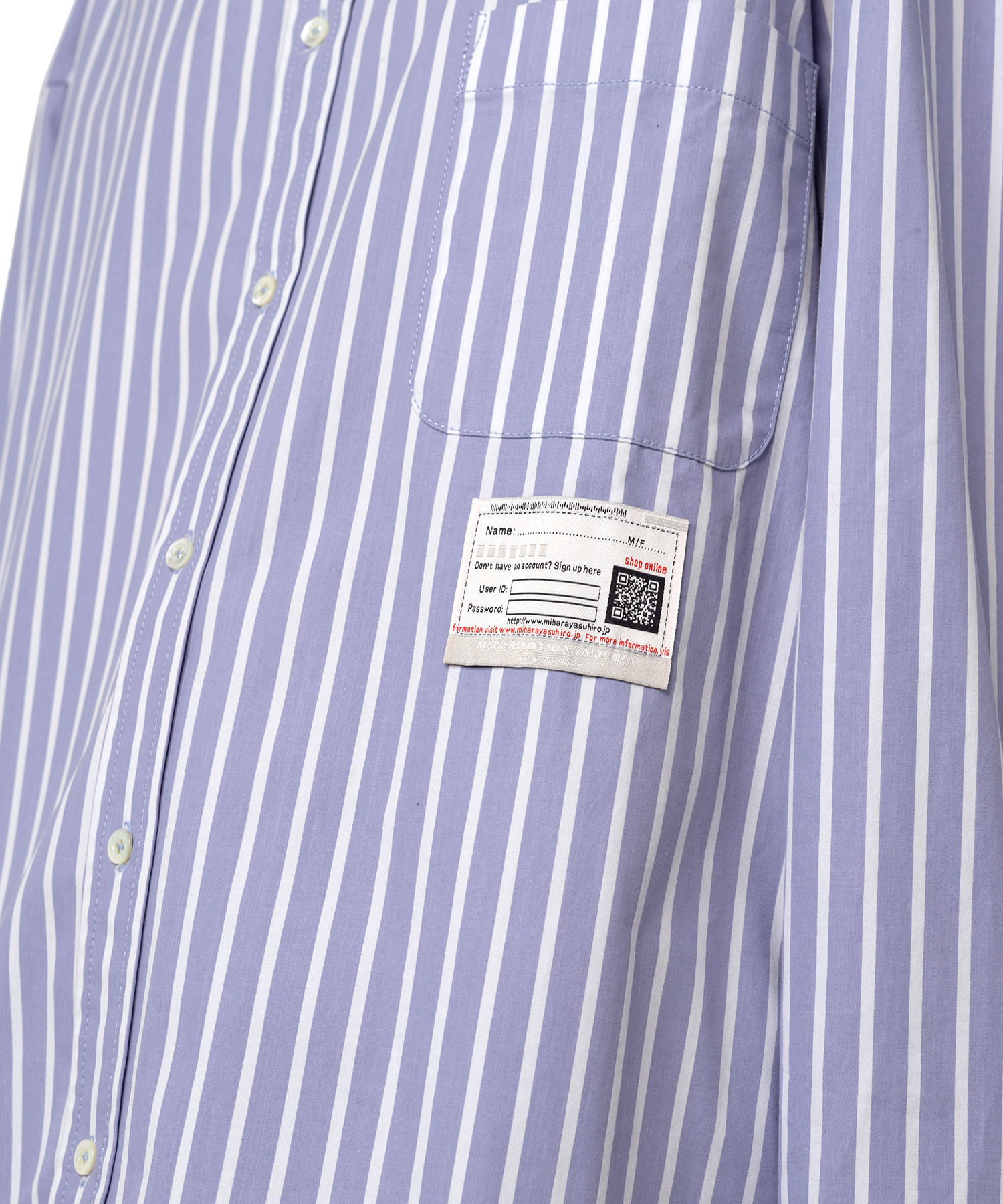 Duck Embroidered Stripe Shirt