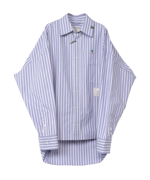 Duck Embroidered Stripe Shirt
