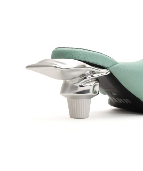 Toothpaste Heel Puffer Sandals