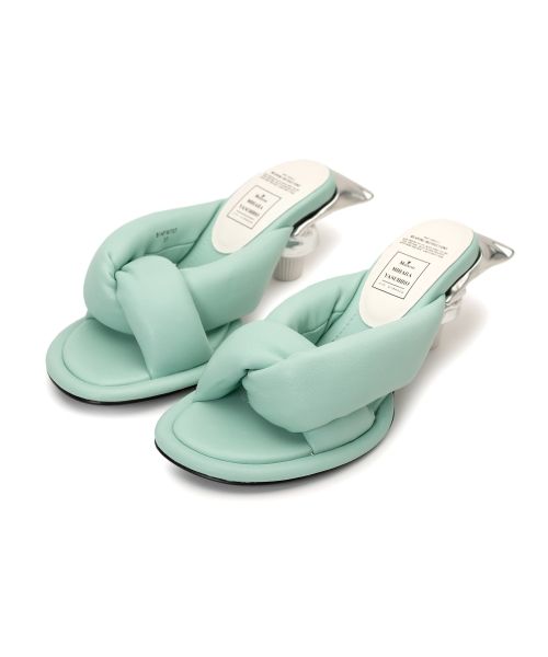 Toothpaste Heel Puffer Sandals
