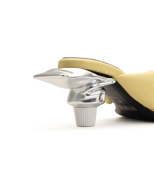 Toothpaste Heel Puffer Sandals