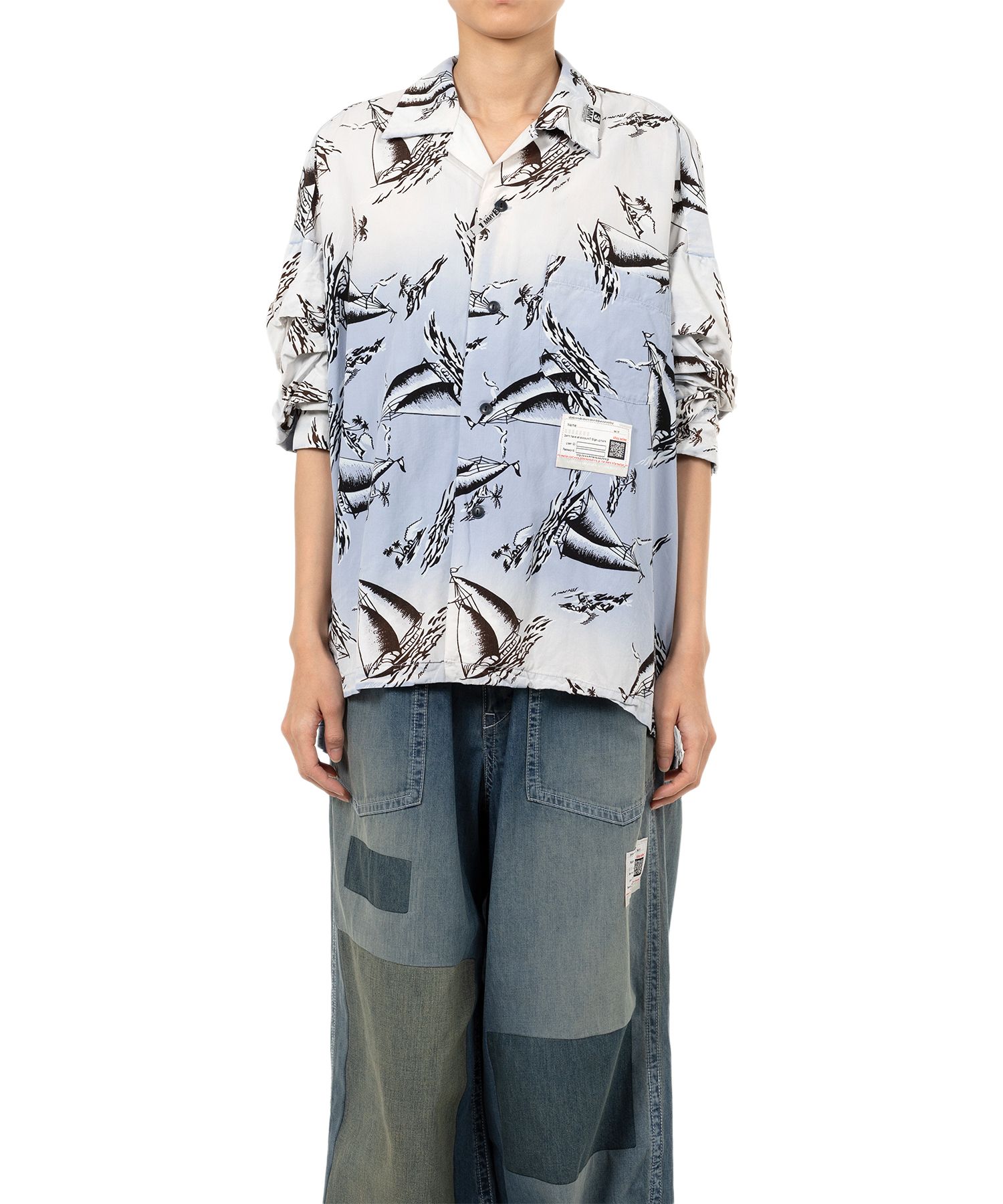 ミハラヤスヒロ　ヴィンテージライクアロハショートスリーブシャツ　25SS 美品 ミハラヤスヒロ ヴィンテージライクアロハショートスリーブ