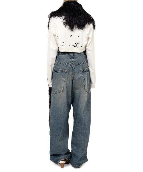 Shaggy Fringe Knit Scarf