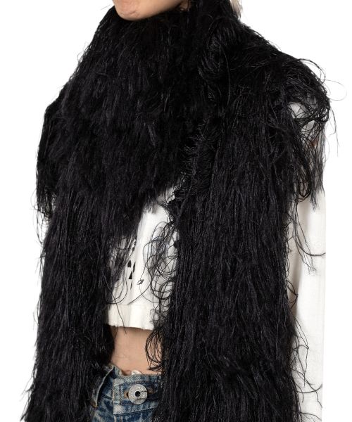 Shaggy Fringe Knit Scarf