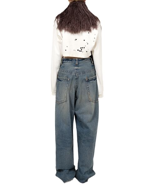 Shaggy Fringe Knit Scarf