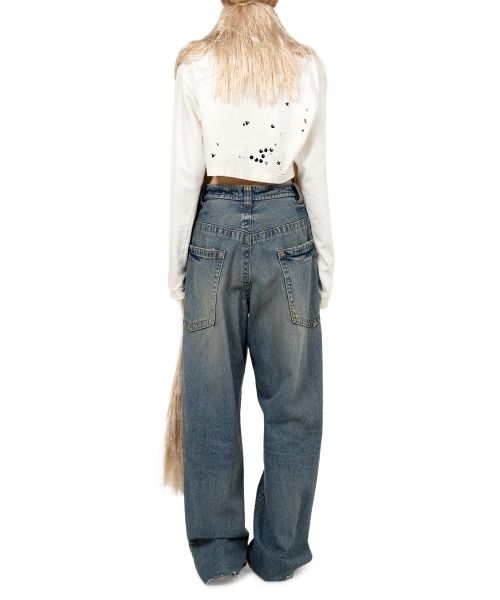 Shaggy Fringe Knit Scarf