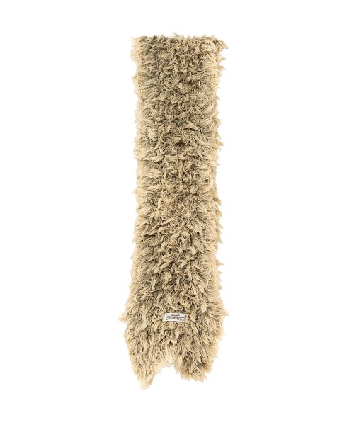 Bleached Shaggy Knit Scarf