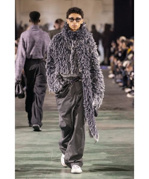 Bleached Shaggy Knit Scarf