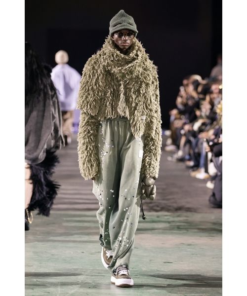 Bleached Shaggy Knit Scarf