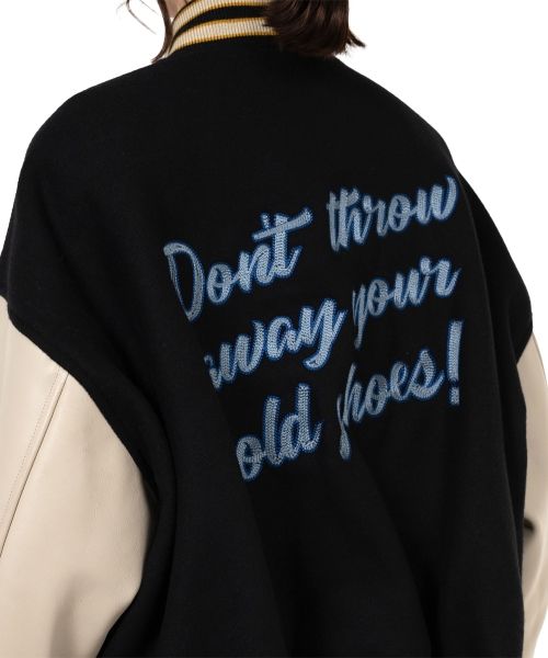 Roll-up Hem Stadium Jacket