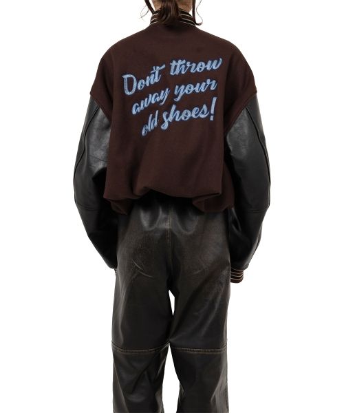 Roll-up Hem Stadium Jacket