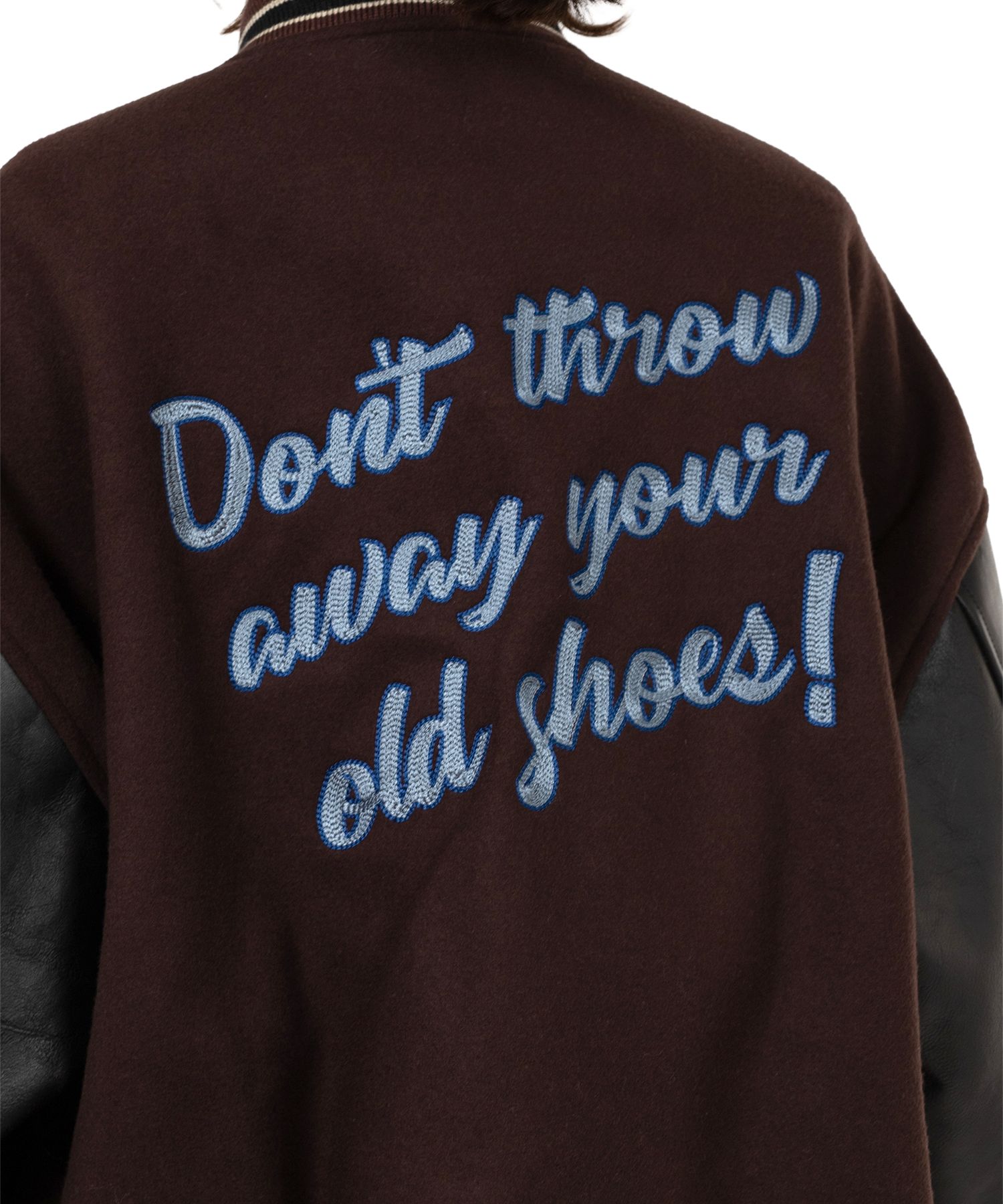 Roll-up Hem Stadium Jacket