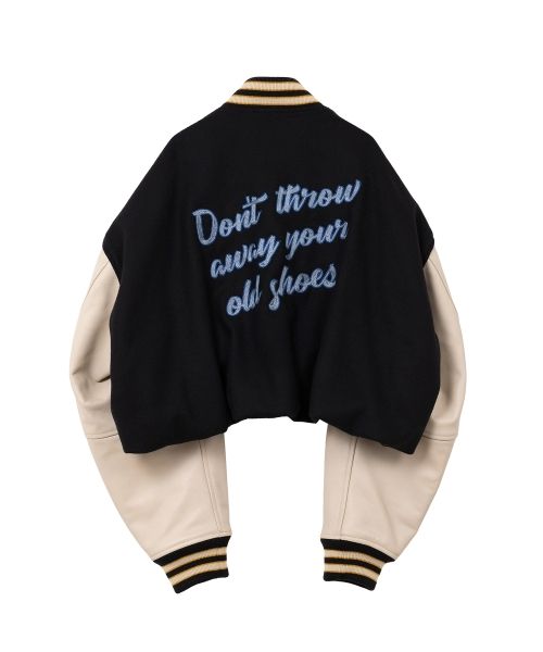 Roll-up Hem Stadium Jacket