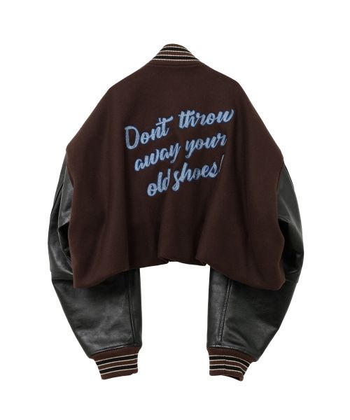 Roll-up Hem Stadium Jacket