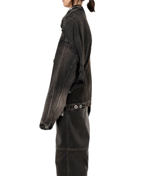 Reversed Front Denim Jacket