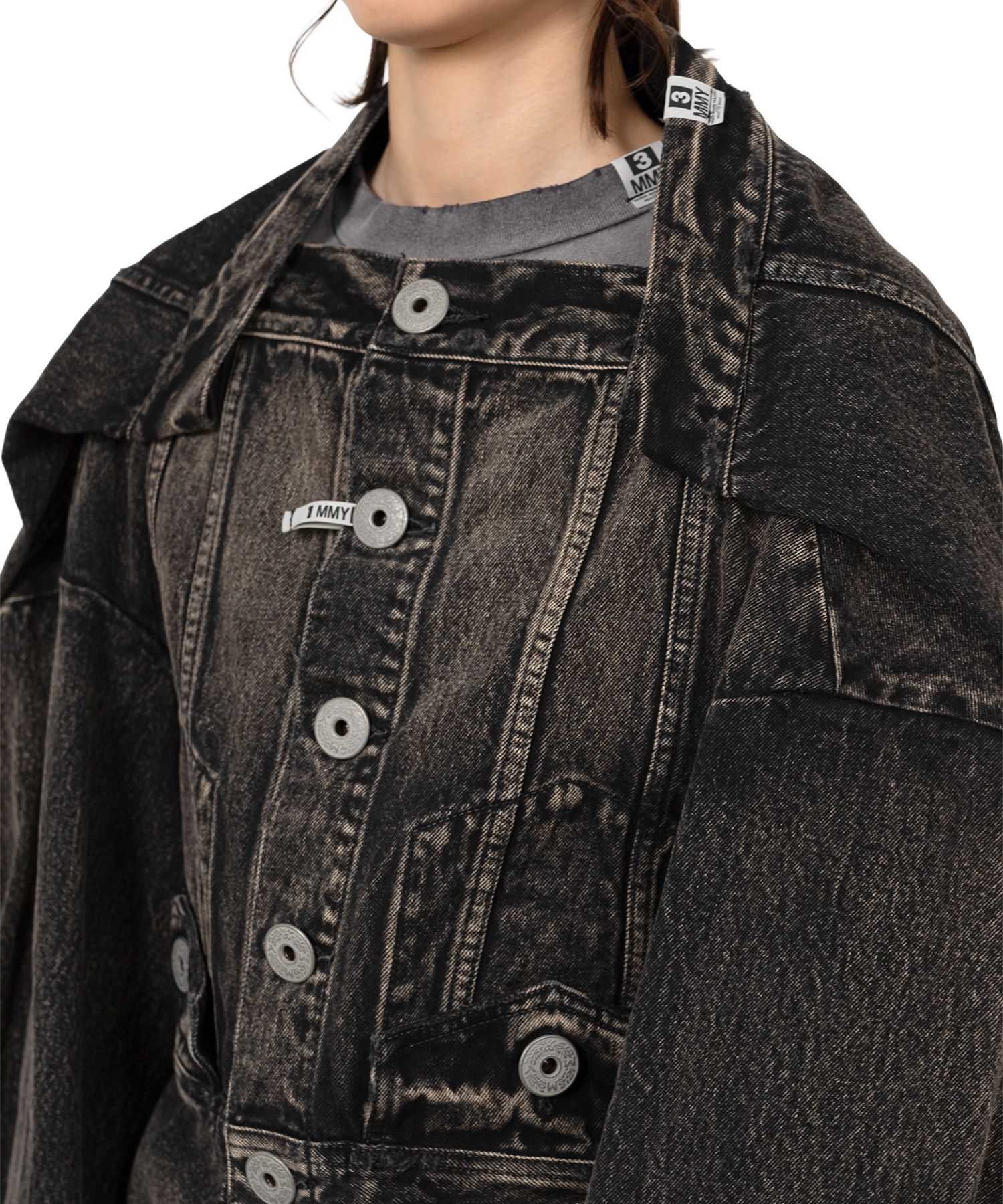Reversed Front Denim Jacket