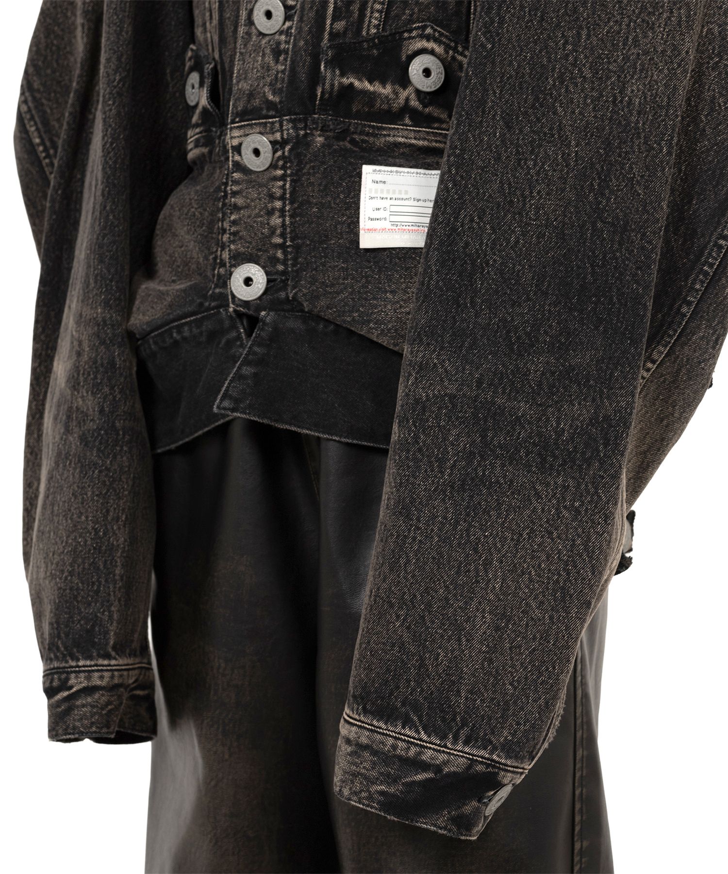 Reversed Front Denim Jacket