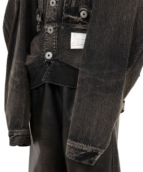 Reversed Front Denim Jacket