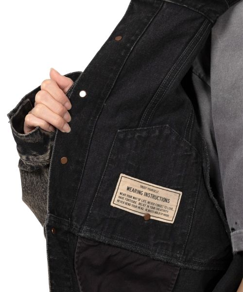 Reversed Front Denim Jacket