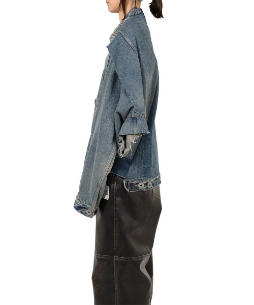 Reversed Front Denim Jacket