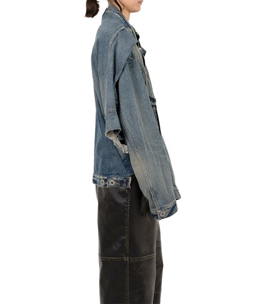 Reversed Front Denim Jacket