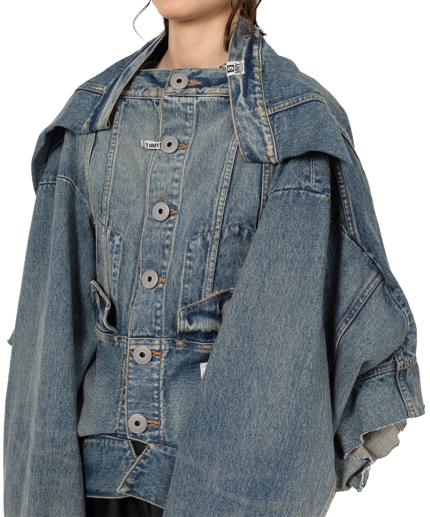 Reversed Front Denim Jacket