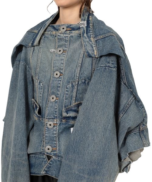 Reversed Front Denim Jacket