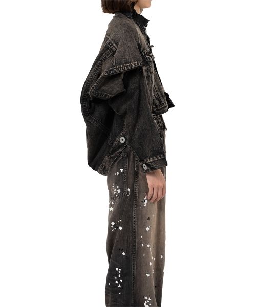 Asymmetric Denim Jacket