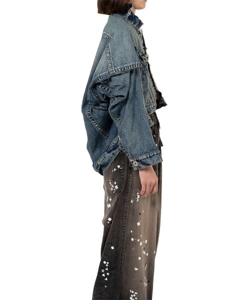Asymmetric Denim Jacket
