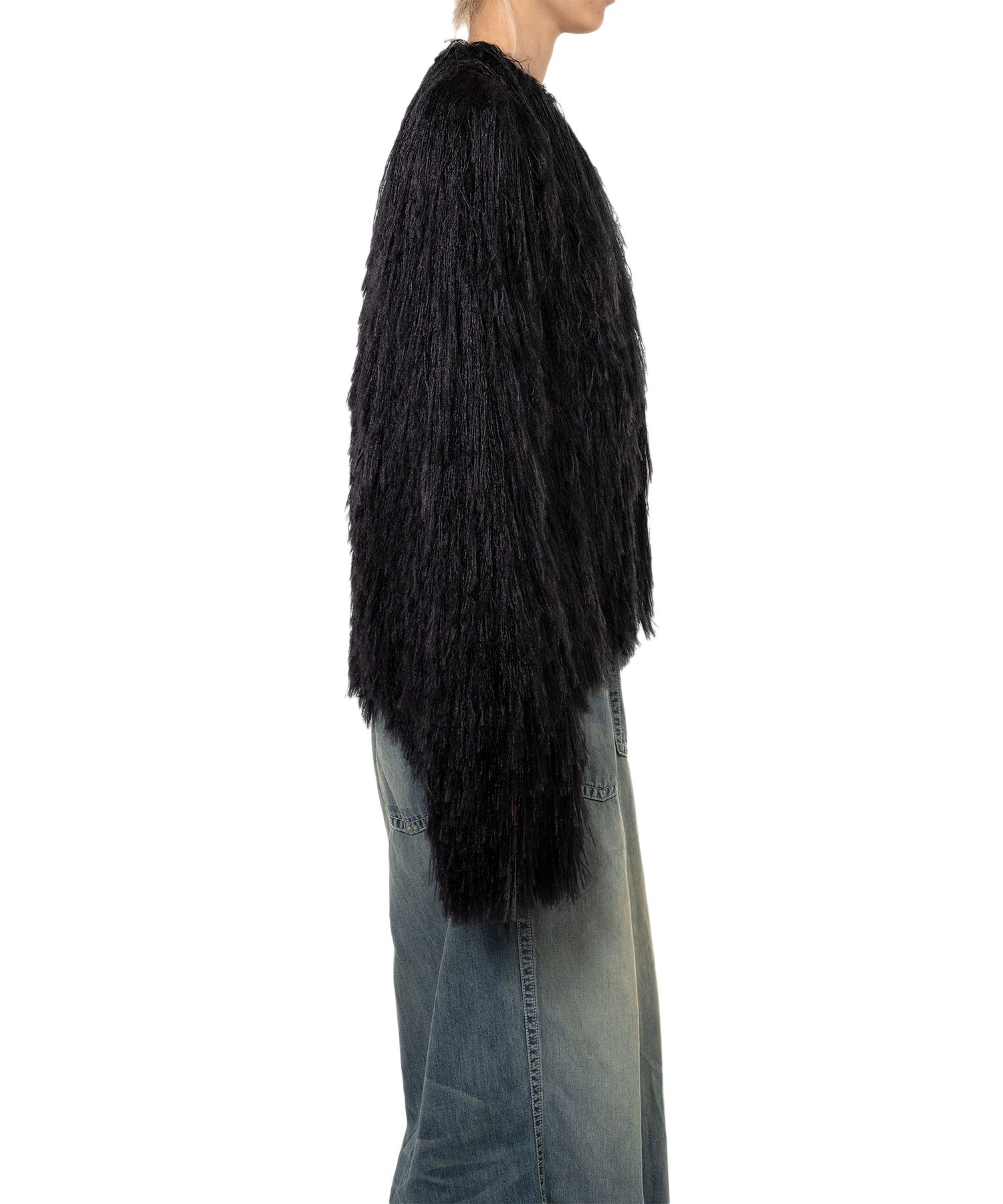 Shaggy Fringe Knit Cardigan