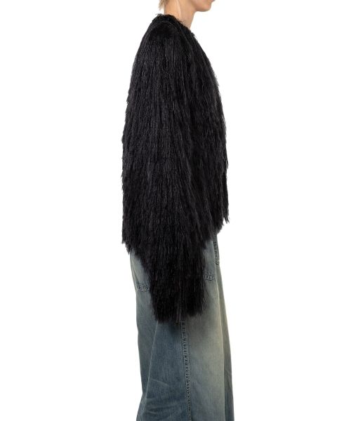 Shaggy Fringe Knit Cardigan