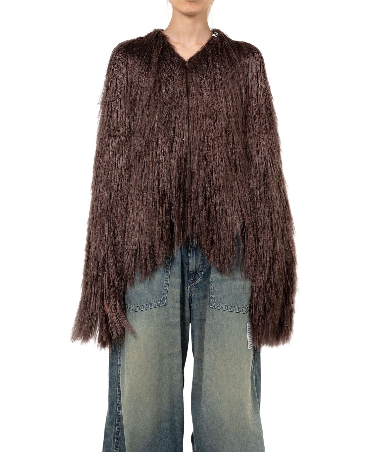 Shaggy Fringe Knit Cardigan