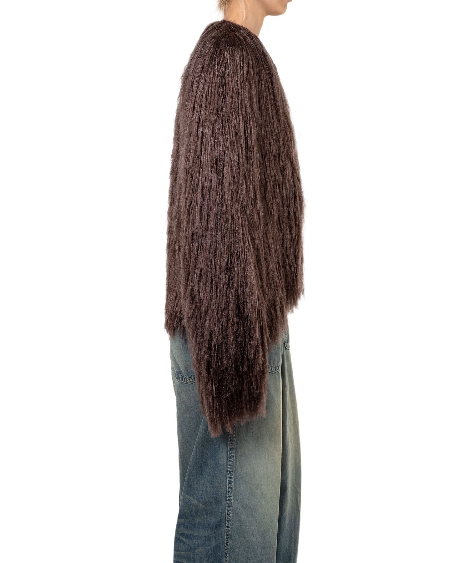 Shaggy Fringe Knit Cardigan