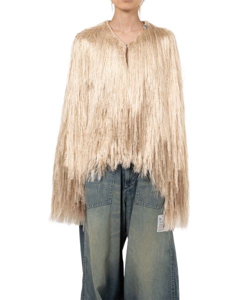 Shaggy Fringe Knit Cardigan