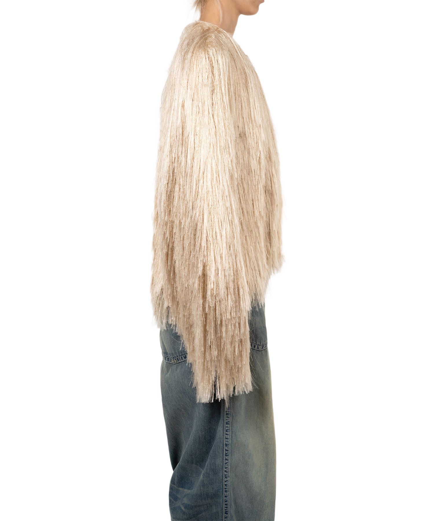 Shaggy Fringe Knit Cardigan