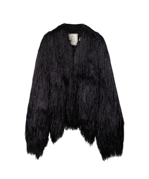 Shaggy Fringe Knit Cardigan