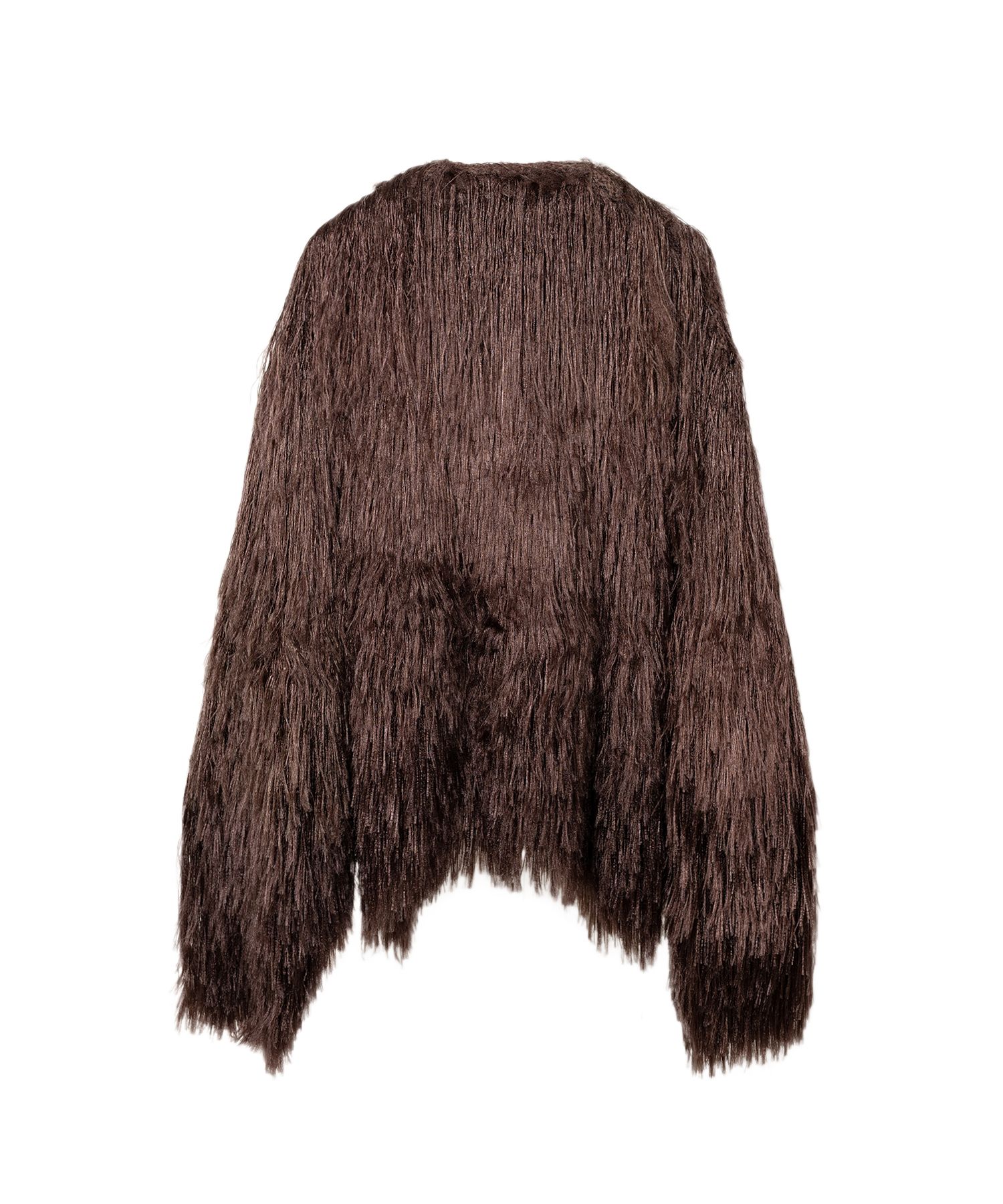 Shaggy Fringe Knit Cardigan