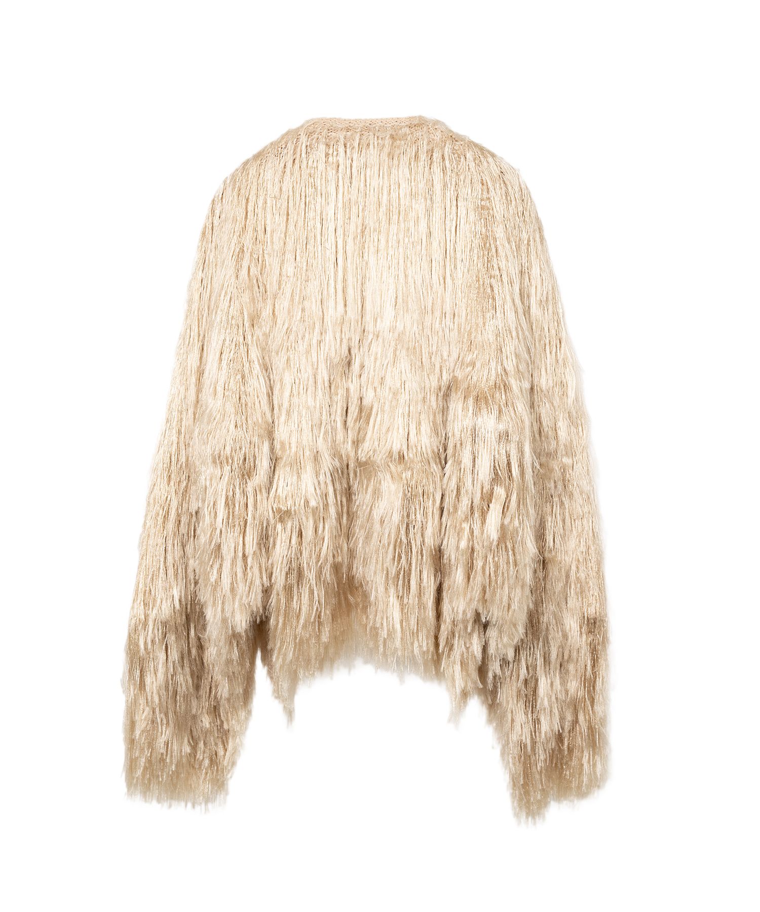 Shaggy Fringe Knit Cardigan