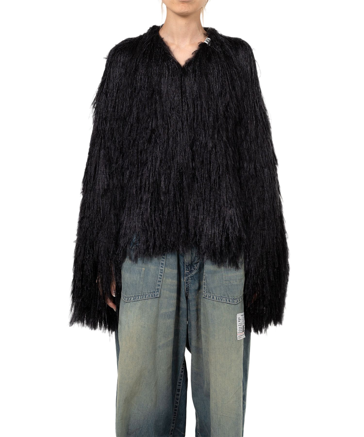 Shaggy Fringe Knit Cardigan