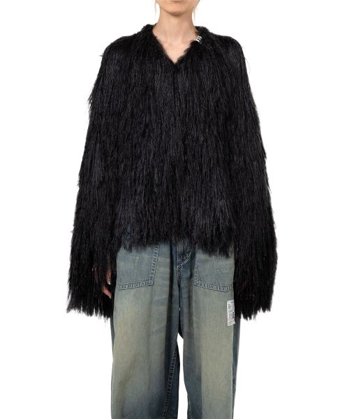Shaggy Fringe Knit Cardigan