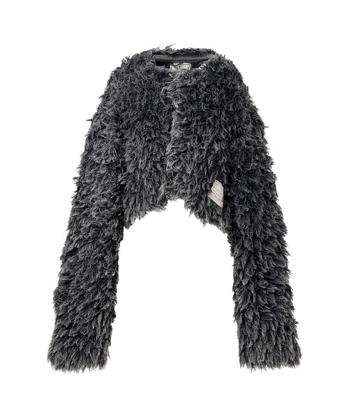 Bleached Shaggy Knit Sweater